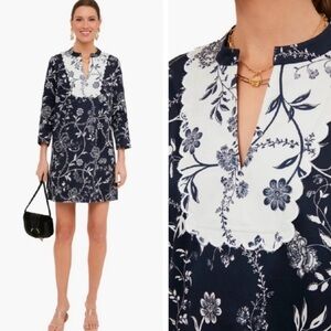 Floral Navy and White Dress Tuckernuck